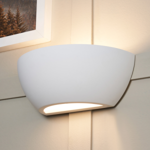 Rhonda Plaster Wall Washer White