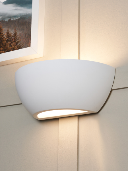 Rhonda Plaster Wall Washer White - Image 4