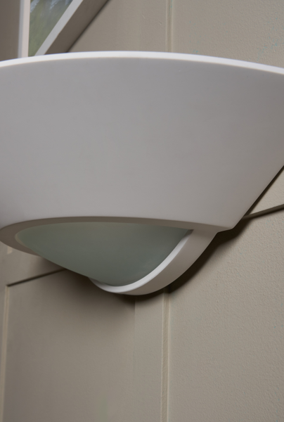 Telde Plaster Wall Uplighter with Glass White - Image 4