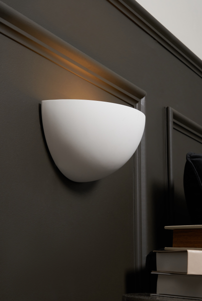 Mao Plaster Wall Qtr Uplighter White - Image 2