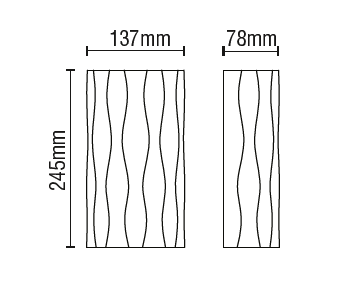 Toledo Up/Down Plaster Wall Light White - Image 5