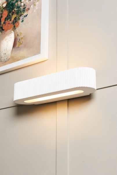 Getxo Plaster Wall Uplighter White - Image 2