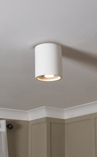 Ubeda Plaster Ceiling Down Light White - Image 3