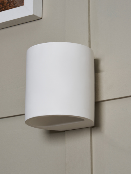 Osuna Round Up&Down Plaster Wall Light White - Image 3