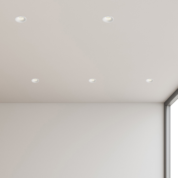 Cabra Plaster Rnd Rec Flush Down Light White - Image 4