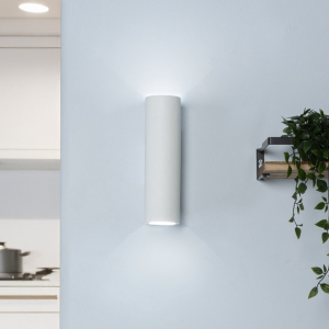 Carmona Up&Down Plaster Wall Light White