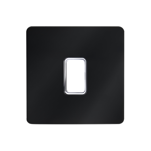 Kinetic Plated 1 Gang Grid Switch Black Chrome -Order Back Plate & Switch Separately - Image 2