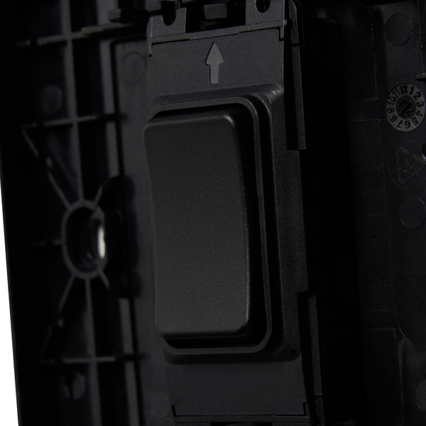 Slimline Kinetic Switch- 1 Gang, Black body, Black switch. - Dimmable - Image 2