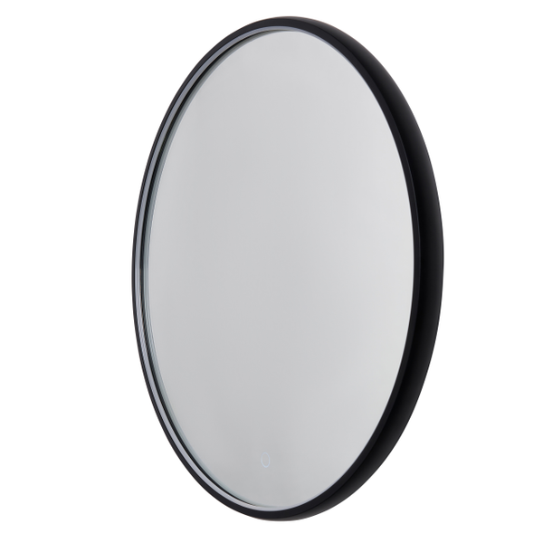 Roc LED Framed Mirror with Demist Black - Image 2