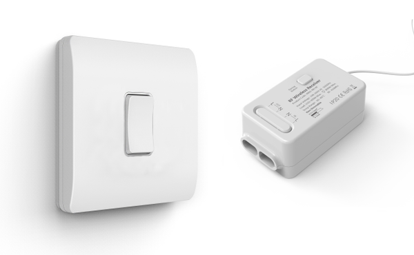 Single Kinetic Switch with Receiver Kit - White - Image 4