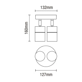 Leto Twin Outdoor Wall Light, Stainless Steel - Image 4