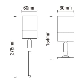 Leto 1 Light Outdoor Spike Light - Stainless Steel - Image 10