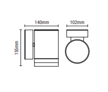 Lens Outdoor Wall Light with Photocell, Anthracite - Image 5
