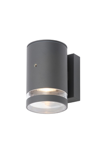 Lens Outdoor Wall Light with Photocell, Anthracite - Image 7