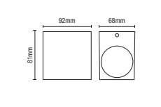 Fleet Outdoor Square Wall Down Light, Anthracite - Image 5