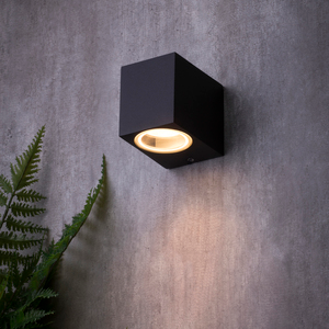 Fleet Outdoor Square Wall Down Light, Anthracite - Image 7