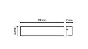 Cannes LED Outdoor Linear Wall Light - Anthracite - Image 5