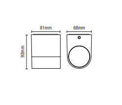 Antar Outdoor Wall Light, Black - Image 3