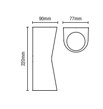 Skye Outdoor Double Cone Style LED Up and Down Wall Light, Anthracite - Image 8