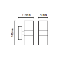 Muto Outdoor Up and Down Wall Light, Anthracite - Image 4