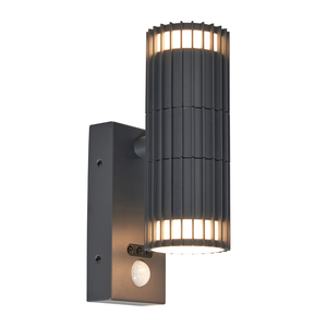 Muto Outdoor Up and Down Wall Light with PIR Sensor, Anthracite - Image 6