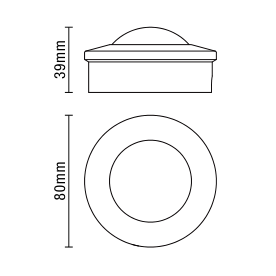 Thea Outdoor Conduit Mount PIR Sensor - White - Image 4