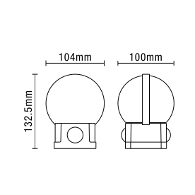 Anmo Up and Down LED CCT Outdoor Globe Wall Light, Anthracite - Image 4
