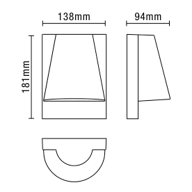 Vesoul Outdoor Wall Light , Anthracite - Image 5