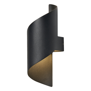 Bude Outdoor LED Wall Light - Black - Image 9
