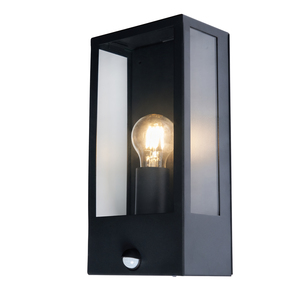 Minerva Outdoor Wall Light with PIR Sensor, Black - Image 8
