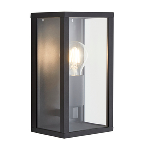 Chinon Outdoor Glass Panel Wall Light, Black - Image 6