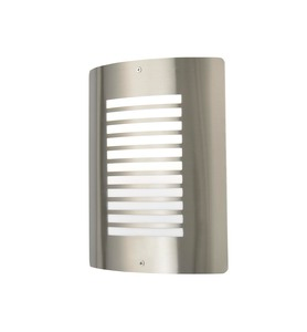 Sigma 1 Light Outdoor Slat Wall Lantern - Stainless Steel - Image 7