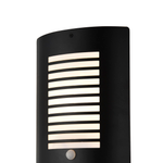 Sigma Panel Slatted Wall Lantern With PIR, Black - Image 9