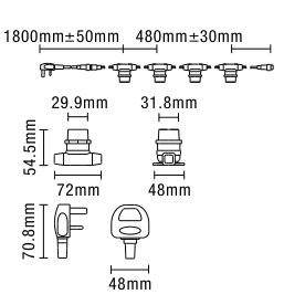 Hardy 20 Light Outdoor Festoon String Lights - Black - Image 9