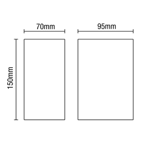 Iona 2 Light Up and Down Outdoor Wall Light - Black - Image 5