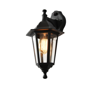 Bianca Outdoor Polycarbonate Wall Lantern with PIR Sensor, Black - Image 7