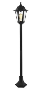 Bianca Outdoor Polycarbonate Tall Lamp Post Lantern, Black - Image 7