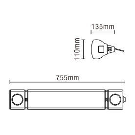 Flint - Wall Mounted Heater with Bluetooth Speakers - Image 2