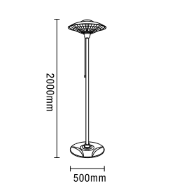 Marl - Floor Standing Patio Heater - Image 2