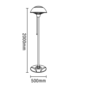 Onyx - Floor Standing Outdoor Heater - Image 2