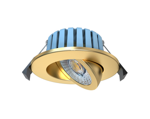 Eden 7 Watt LED Adjustable IP65 Colour Changing Downlight, Satin Brass - Image 7