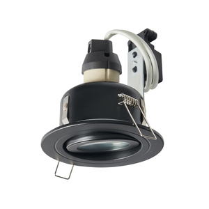 Cali circular IP65 Tiltable Downlight, Matt Black - Image 9
