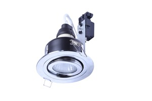 Cali circular IP65 Tiltable Downlight, Chrome - Image 6
