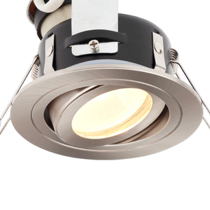 Cali circular IP65 Tiltable Downlight, Satin Chrome - Image 8