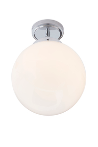 Porto Bathroom Globe Ceiling Light, Chrome - Image 6