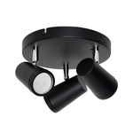Freya Bathroom Ceiling Spotlight Plate, Matt Black - Image 6