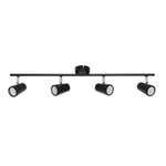 Freya Bathroom Ceiling Spotlight Bar, Matt Black - Image 6