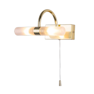 Corvus Bathroom Wall Light, Satin Brass - Image 4