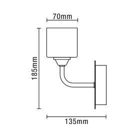 Patras Bathroom Wall Light, Satin Brass - Image 2