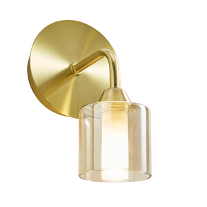 Patras Bathroom Wall Light, Satin Brass - Image 6